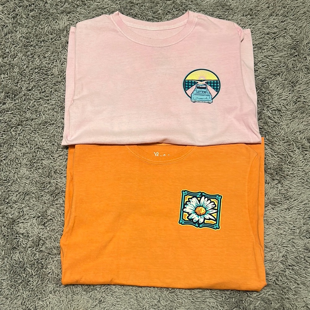 Small Tees, Size: Juniors Small fits a women’s Small fitted